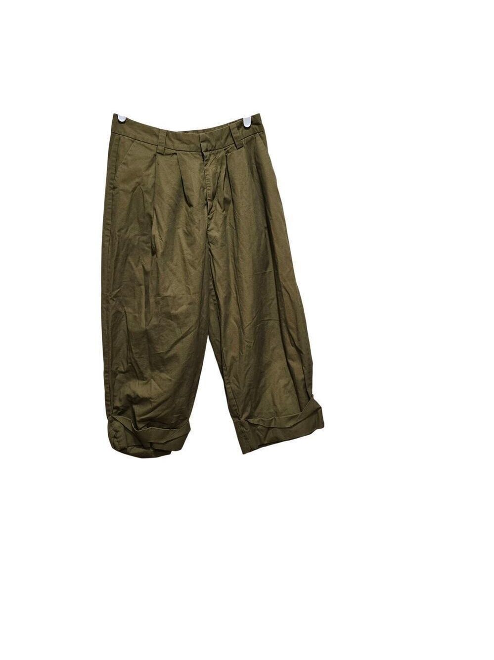 BDG Olive Pleated High Rise Tapered Pants Size 4